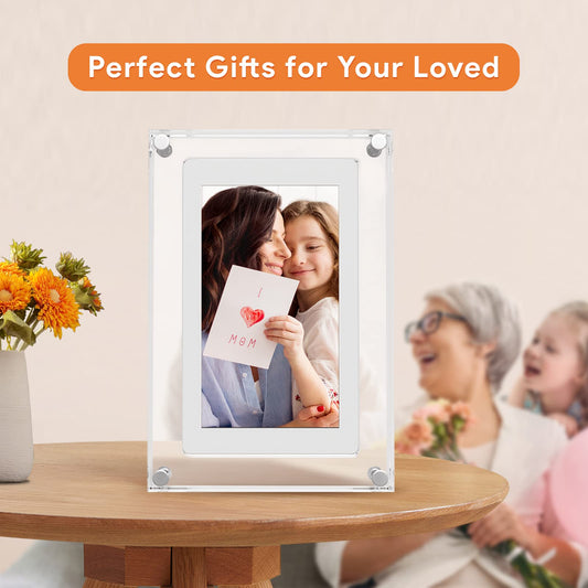 Acrylic Digital Photo Frame 5/7 Inch IPS Display - Trandup